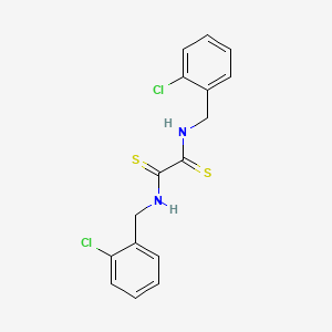 molecular formula C16H14Cl2N2S2 B14508367 N,N'-bis[(2-chlorophenyl)methyl]ethanedithioamide CAS No. 63867-37-8