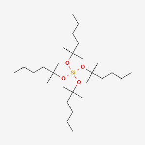molecular formula C28H60O4Si B14508388 Silicic acid (H4SiO4), tetrakis(1,1-dimethylpentyl) ester CAS No. 63449-47-8