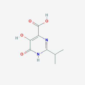 molecular formula C8H10N2O4 B1450839 5,6-Dihydroxy-2-isopropyl-pyrimidine-4-carboxylic acid CAS No. 954241-05-5