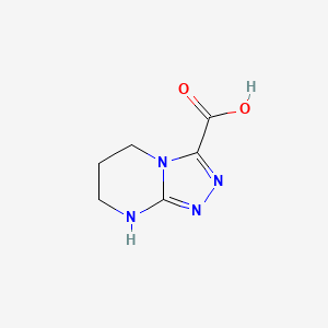 molecular formula C6H8N4O2 B1450843 5H,6H,7H,8H-[1,2,4]Triazolo[4,3-a]pyrimidine-3-carboxylic acid CAS No. 1211511-74-8