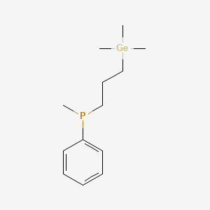 molecular formula C13H23GeP B14508514 Methyl(phenyl)[3-(trimethylgermyl)propyl]phosphane CAS No. 63563-13-3