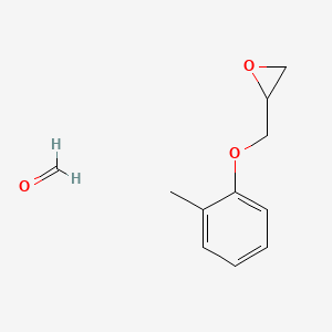 molecular formula C11H14O3 B14508521 Formaldehyde;2-[(2-methylphenoxy)methyl]oxirane 