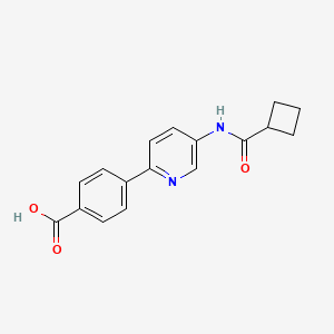 molecular formula C17H16N2O3 B1450853 4-(5-[(Cyclobutylcarbonyl)amino]pyridin-2-yl)benzoic acid CAS No. 1170357-94-4