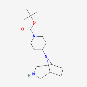 tert-Butyl 4-(3,8-diazabicyclo[3.2.1]octan-8-yl)piperidine-1-carboxylate