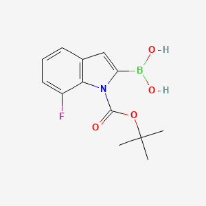 (1-(tert-Butoxycarbonyl)-7-fluoro-1H-indol-2-yl)boronic acid