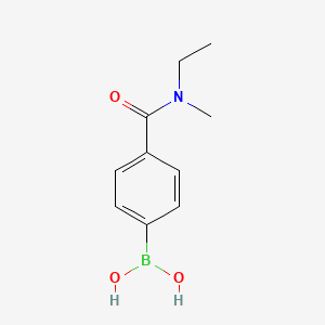 molecular formula C10H14BNO3 B1450873 (4-(Ethyl(methyl)carbamoyl)phenyl)boronic acid CAS No. 871333-04-9