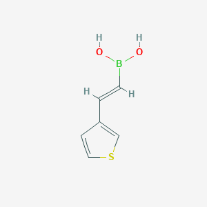molecular formula C6H7BO2S B1450875 Boronic acid, B-[(1E)-2-(3-thienyl)ethenyl]- CAS No. 1155956-91-4