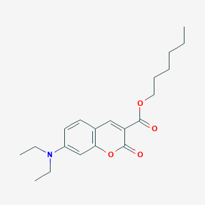 molecular formula C20H27NO4 B1450879 Hexyl 7-(Diethylamino)coumarin-3-carboxylate CAS No. 851963-03-6