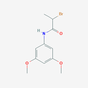molecular formula C11H14BrNO3 B1450880 2-bromo-N-(3,5-dimethoxyphenyl)propanamide CAS No. 178421-42-6