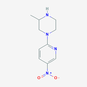 molecular formula C10H14N4O2 B1450885 3-Methyl-1-(5-nitropyridin-2-yl)piperazine CAS No. 773879-30-4