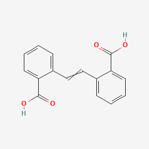 molecular formula C16H12O4 B14508854 Benzoic acid, (1,2-ethenediyl)bis- CAS No. 64078-46-2
