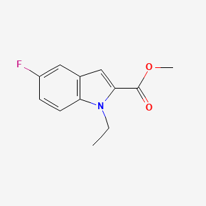 molecular formula C12H12FNO2 B1450888 Methyl 1-ethyl-5-fluoro-1H-indole-2-carboxylate CAS No. 1172385-39-5