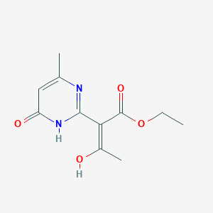 B1450897 ethyl (2E)-2-(4-hydroxy-6-methylpyrimidin-2(1H)-ylidene)-3-oxobutanoate CAS No. 1114597-79-3