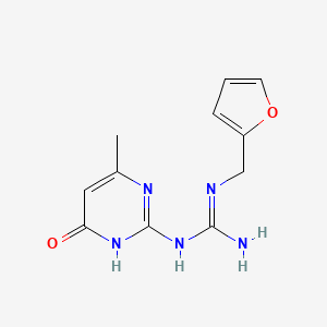 N-(2-furylmethyl)-N'-(6-methyl-4-oxo-1,4-dihydropyrimidin-2-yl)guanidine