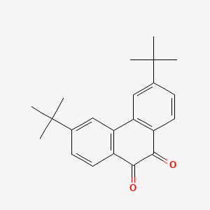 molecular formula C22H24O2 B14509007 3,6-Di-tert-butylphenanthrene-9,10-dione CAS No. 64392-47-8