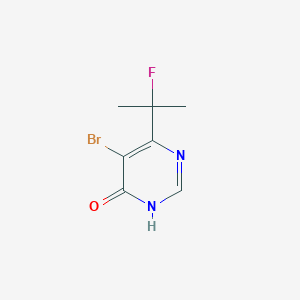 molecular formula C7H8BrFN2O B1450904 5-bromo-6-(2-fluoropropan-2-yl)pyrimidin-4(3H)-one CAS No. 1823898-84-5