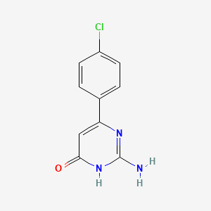 2-amino-6-(4-chlorophenyl)pyrimidin-4(3H)-one