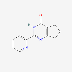 2-(pyridin-2-yl)-3H,4H,5H,6H,7H-cyclopenta[d]pyrimidin-4-one