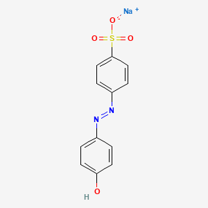 molecular formula C12H10N2NaO4S B1450917 4-Hydroxyazobenzene-4'-sulfonic Acid Sodium Salt CAS No. 2623-36-1