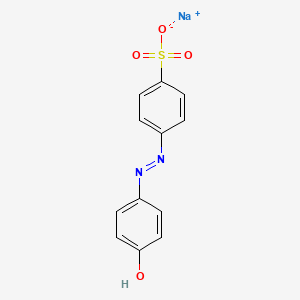 molecular formula C12H9N2NaO4S B1450917 4-Hydroxyazobenzene-4'-sulfonic Acid Sodium Salt CAS No. 2623-36-1