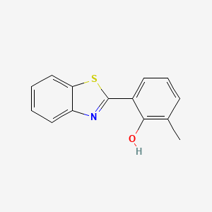 molecular formula C14H11NOS B1450920 2-(2-Benzothiazolyl)-6-methylphenol CAS No. 56048-53-4