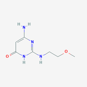 6-amino-2-[(2-methoxyethyl)amino]pyrimidin-4(3H)-one