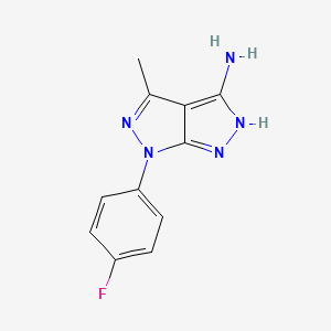 6-(4-fluorophenyl)-4-methyl-1H,6H-[1,2]diazolo[3,4-c]pyrazol-3-amine