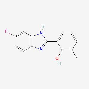 molecular formula C14H11FN2O B1450927 2-(5-fluoro-1H-1,3-benzodiazol-2-yl)-6-methylphenol CAS No. 1184714-92-8
