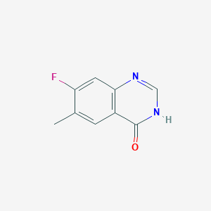 molecular formula C9H7FN2O B1450929 7-Fluoro-6-methylquinazolin-4(3H)-one CAS No. 1037206-88-4