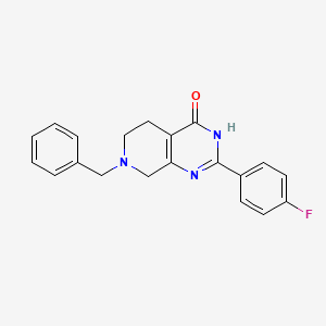 7-benzyl-2-(4-fluorophenyl)-3H,4H,5H,6H,7H,8H-pyrido[3,4-d]pyrimidin-4-one