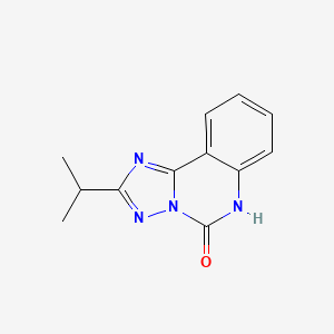 molecular formula C12H12N4O B1450935 2-(丙烷-2-基)-5H,6H-[1,2,4]三唑并[1,5-c]喹唑啉-5-酮 CAS No. 1146290-29-0