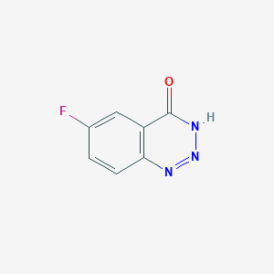 molecular formula C7H4FN3O B1450936 6-Fluoro-3H-1,2,3-benzotriazin-4-one CAS No. 1008742-31-1