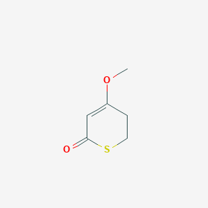 molecular formula C6H8O2S B145094 4-甲氧基-5,6-二氢-2H-噻吩并吡喃-2-酮 CAS No. 137812-07-8