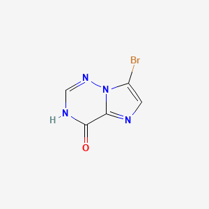molecular formula C5H3BrN4O B1450941 7-bromo-3H,4H-imidazo[2,1-f][1,2,4]triazin-4-one CAS No. 1235374-52-3