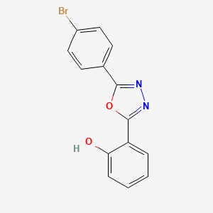 molecular formula C14H9BrN2O2 B1450942 2-[5-(4-Bromophenyl)-1,3,4-oxadiazol-2-yl]phenol CAS No. 111997-58-1