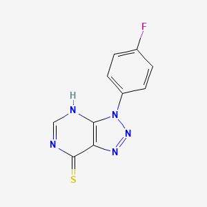 3-(4-fluorophenyl)-3H-[1,2,3]triazolo[4,5-d]pyrimidine-7-thiol