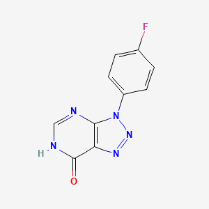 molecular formula C10H6FN5O B1450945 3-(4-fluorophenyl)-3,6-dihydro-7H-[1,2,3]triazolo[4,5-d]pyrimidin-7-one CAS No. 1031558-09-4