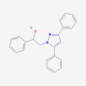B145095 1-(2-Hydroxy-2-phenylethyl)-3,5-diphenylpyrazole CAS No. 131890-73-8