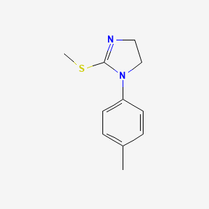 molecular formula C11H14N2S B1450956 1-(4-Methylphenyl)-2-(methylthio)-4,5-dihydro-1H-imidazole CAS No. 168640-37-7