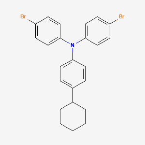 molecular formula C24H23Br2N B1450960 4,4'-Dibromo-4''-cyclohexyltriphenylamine CAS No. 1397196-59-6