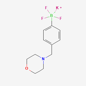 molecular formula C11H14BF3KNO B1450964 Potassium 4-((morpholino)methyl) phenyltrifluoroborate CAS No. 1190095-06-7