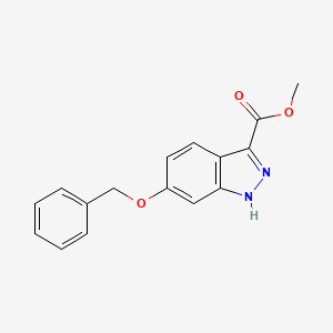 molecular formula C16H14N2O3 B1450967 Methyl 6-(benzyloxy)-1H-indazole-3-carboxylate CAS No. 954239-25-9