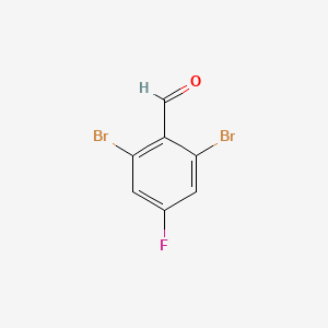 molecular formula C7H3Br2FO B1450969 2,6-Dibromo-4-fluorobenzaldehyde CAS No. 938467-02-8