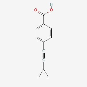 molecular formula C12H10O2 B1450970 4-(Cyclopropylethynyl)benzoic acid CAS No. 908247-29-0