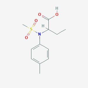 molecular formula C12H17NO4S B1450974 2-[(4-Methylphenyl)(methylsulfonyl)amino]butanoic acid CAS No. 1218292-36-4