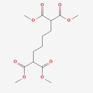 molecular formula C14H22O8 B14509752 Tetramethyl hexane-1,1,6,6-tetracarboxylate CAS No. 63255-85-6