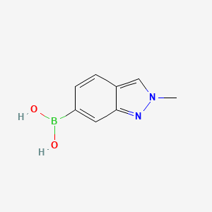 molecular formula C8H9BN2O2 B1450976 (2-Methyl-2H-indazol-6-yl)boronic acid CAS No. 1001907-57-8