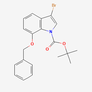 molecular formula C20H20BrNO3 B1450978 1-Boc-7-Benzyloxy-3-bromoindole CAS No. 914349-40-9