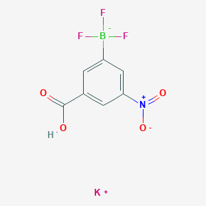 molecular formula C7H4BF3KNO4 B1450981 Potassium (3-carboxy-5-nitrophenyl)trifluoroborate CAS No. 850623-76-6