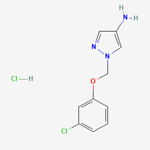 1-[(3-Chlorophenoxy)methyl]-1H-pyrazol-4-amine hydrochloride